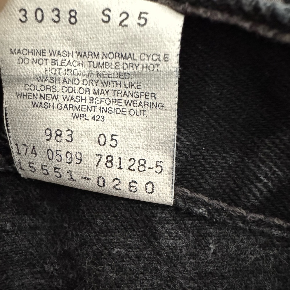Vintage Levi’s 550 Black Relaxed Fit Tapered mom Jeans Women’s 10 Regular - Picture 13 of 13